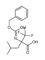 4-methyl-2-(phenylmethoxycarbonylamino)-2-(trifluoromethyl)pentanoic acid Structure