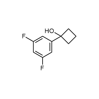 1-(3,5-Difluorophenyl)cyclobutan-1-ol Structure