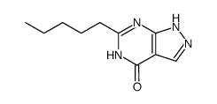 6-Pentyl-1,5-dihydro-pyrazolo[3,4-d]pyrimidin-4-one结构式