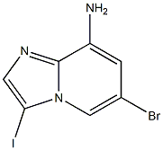 6-Bromo-3-iodo-imidazo[1,2-a]pyridin-8-ylamine结构式