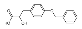 S(-)-2-hydroxy-3-(4-benzyloxyphenyl)propionic acid结构式