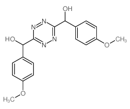 1,2,4,5-Tetrazine-3,6-dimethanol,a3,a6-bis(4-methoxyphenyl)- Structure