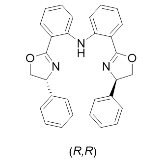 双(2-((R)-4-苯基-4,5-二氢噁唑-2-基)苯基)胺结构式