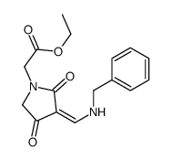 ethyl 2-[3-[(benzylamino)methylidene]-2,4-dioxopyrrolidin-1-yl]acetate Structure