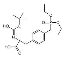(S)-2-TERT-BUTOXYCARBONYLAMINO-3-[4-(DIETHOXY-PHOSPHORYLMETHYL)-PHENYL]-PROPIONIC ACID Structure
