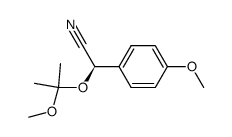 (R)-(+)-<(2-methoxy-iso-propyl)oxy>-4-methoxybenzeneacetonitrile结构式