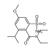 N,N-diethyl-4-methoxy-2-propan-2-yl-6-sulfamoylbenzamide Structure
