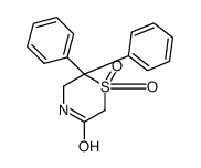 1,1-dioxo-6,6-diphenyl-1,4-thiazinan-3-one Structure