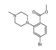 Methyl 4-bromo-2-(4-methyl-1-piperazinyl)benzoate Structure