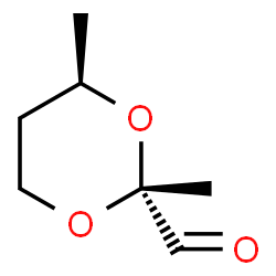 1,3-Dioxane-2-carboxaldehyde, 2,4-dimethyl-, (2R-trans)- (9CI)结构式
