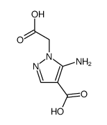 5-amino-4-carboxy-1-carboxymethylpyrazole结构式