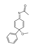 4-Methoxy-4-phenyl-2,5-cyclohexadienone N-acetylimine结构式