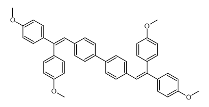 1-[2,2-bis(4-methoxyphenyl)ethenyl]-4-[4-[2,2-bis(4-methoxyphenyl)ethenyl]phenyl]benzene Structure