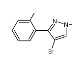 4-溴-3-(2-氟苯基)-1H-吡唑结构式