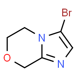 3-bromo-5,6-dihydro-8H-imidazo[2,1-c][1.4]oxazine structure