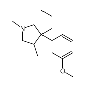 3-(3-methoxyphenyl)-1,4-dimethyl-3-propylpyrrolidine Structure
