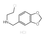 1,3-Benzodioxole-5-methanamine,N-(2-chloroethyl)-, hydrochloride (1:1) Structure