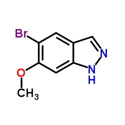 5-Bromo-6-methoxy-1H-indazole Structure