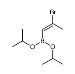 2-bromoprop-1-enyl-di(propan-2-yloxy)borane结构式