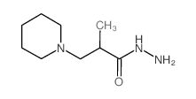 2-methyl-3-piperidin-1-ylpropanehydrazide structure