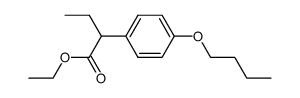 ethyl 2-(4-butoxyphenyl)butanoate结构式