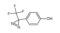 3-(4-hydroxyphenyl)-3-trifluoromethyldiazirine Structure