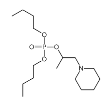 (2-Piperidino-1-methylethyl)dibutyl=phosphate Structure