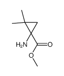 METHYL 1-AMINO-2,2-DIMETHYLCYCLOPROPANECARBOXYLATE结构式