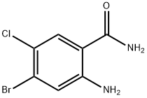 2-amino-4-bromo-5-chlorobenzamide结构式