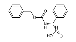 (R)-(+)-N-benzyloxycarbonyl-1-amino-1-phenylmethylphosphinic acid结构式