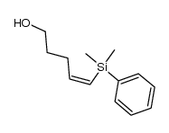 (Z)-5-dimethylphenylsilyl-4-penten-1-ol结构式