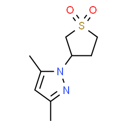 3-(3,5-dimethyl-1H-pyrazol-1-yl)tetrahydrothiophene 1,1-dioxide Structure