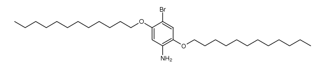 2,5-bis(dodecyloxy)-4-bromo-1-aminobenzene Structure