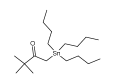 3,3-Dimethyl-1-zinntributyl-butan-2-on结构式