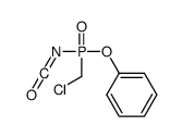 [chloromethyl(isocyanato)phosphoryl]oxybenzene Structure