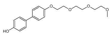 4-[4-[2-[2-(2-methoxyethoxy)ethoxy]ethoxy]phenyl]phenol结构式