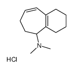 2,3,4,7,8,9-hexahydro-1H-benzo[7]annulen-9-yl(dimethyl)azanium,chloride Structure