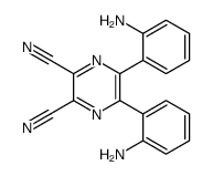 5,6-bis(2-aminophenyl)pyrazine-2,3-dicarbonitrile Structure