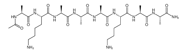 Ac-AKAAAKAA-NH2结构式