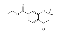 ethyl 2,2-dimethyl-4-oxochromane-7-carboxylate Structure