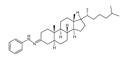 Phenylhydrazon des 5α-Cholestan-3-on结构式