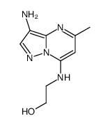 2-[(3-amino-5-methylpyrazolo[1,5-a]pyrimidin-7-yl)amino]ethanol Structure