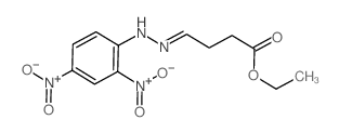 Butanoic acid,4-[2-(2,4-dinitrophenyl)hydrazinylidene]-, ethyl ester Structure