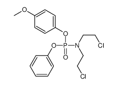 2-chloro-N-(2-chloroethyl)-N-[(4-methoxyphenoxy)-phenoxyphosphoryl]ethanamine Structure