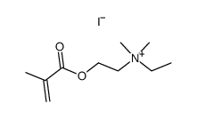 N-[2-(methacryloyloxy)ethyl]-N,N-dimethyl-N-ethylammonium iodide Structure