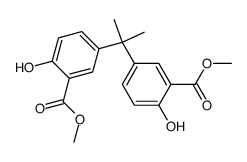 DIMETHYL 5,5'-(PROPANE-2,2-DIYL)BIS(2-HYDROXYBENZOATE) Structure