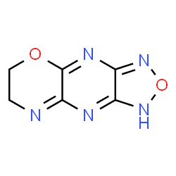 1H-[1,2,5]Oxadiazolo[3,4:5,6]pyrazino[2,3-b][1,4]oxazine,6,7-dihydro-(9CI) Structure