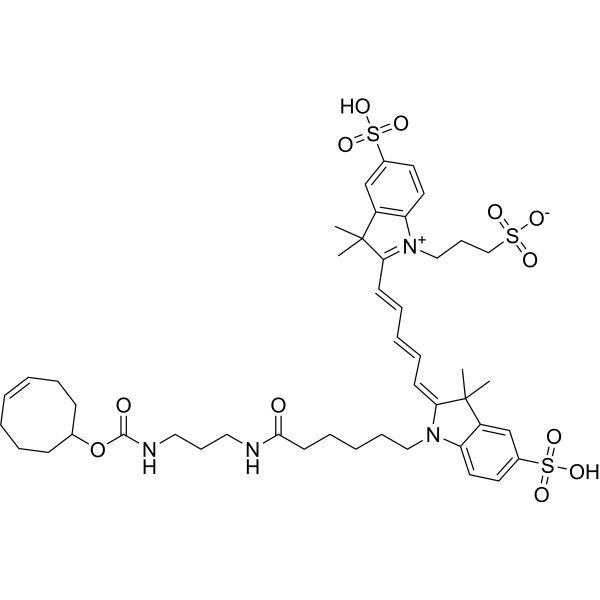 Sulfo-Cy5-TCO structure