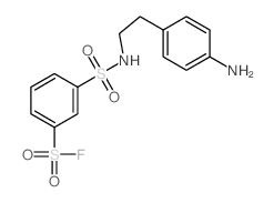 Benzenesulfonylfluoride, 3-[[[2-(4-aminophenyl)ethyl]amino]sulfonyl]- Structure