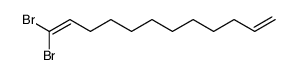 1,1-dibromo-1,11-dodecadiene Structure